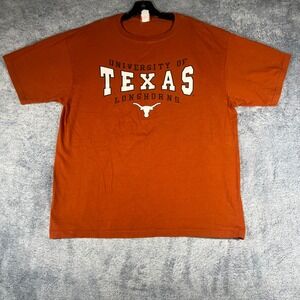 University of Texas Longhorns T-Shirt Mens Large Burnt Orange University Co-op